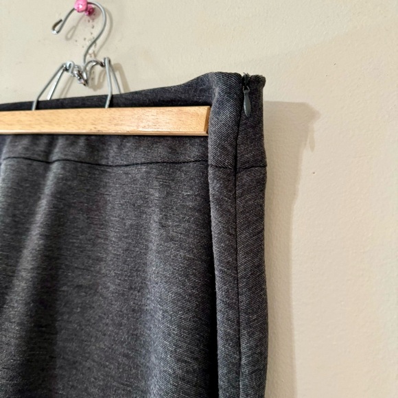 Vintage Y2K Full Length A-Line Skirt Dark Gray Charcoal 212 Collection 6 - Picture 4 of 8